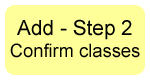 Add - Confirm classes