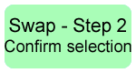 Swap - Confirm selection